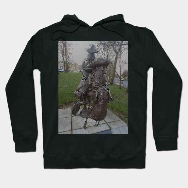 Lobey Dosser Statue, Glasgow Hoodie by MagsWilliamson